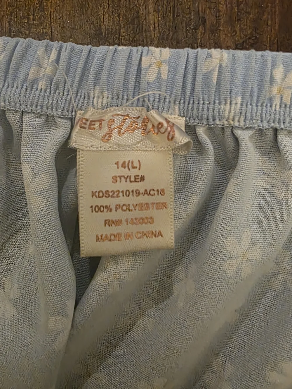 Girls Sky Blue Daisy Crop Top & Shorts Set 14 - Picture 4 of 5
